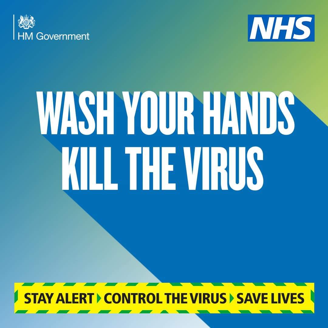 Wash your hands to kill the virus