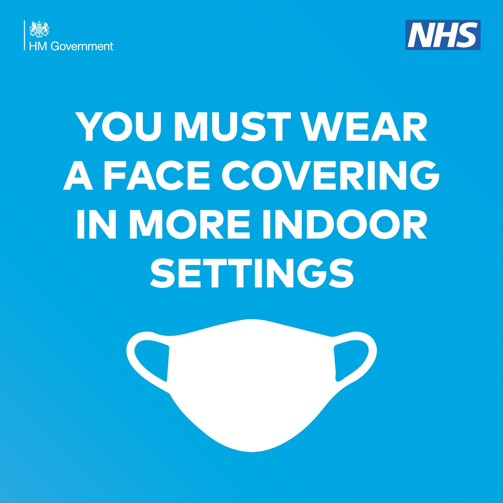 Wear a face covering indoors