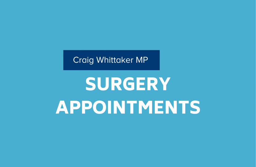 Surgery appointments