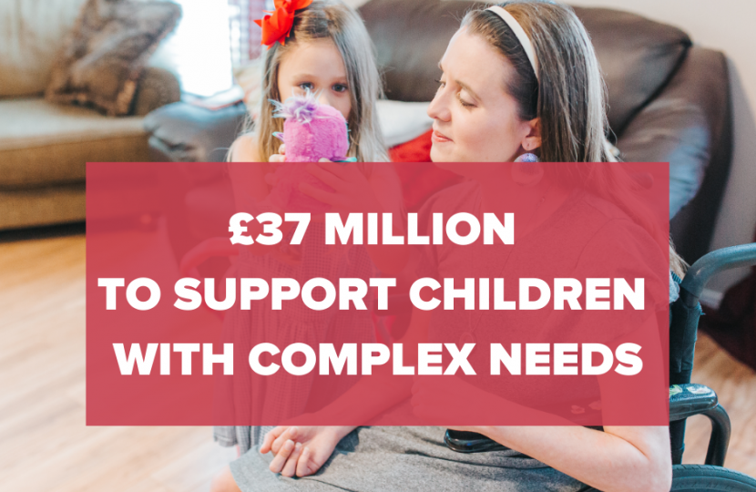 £37 million to support children with complex needs
