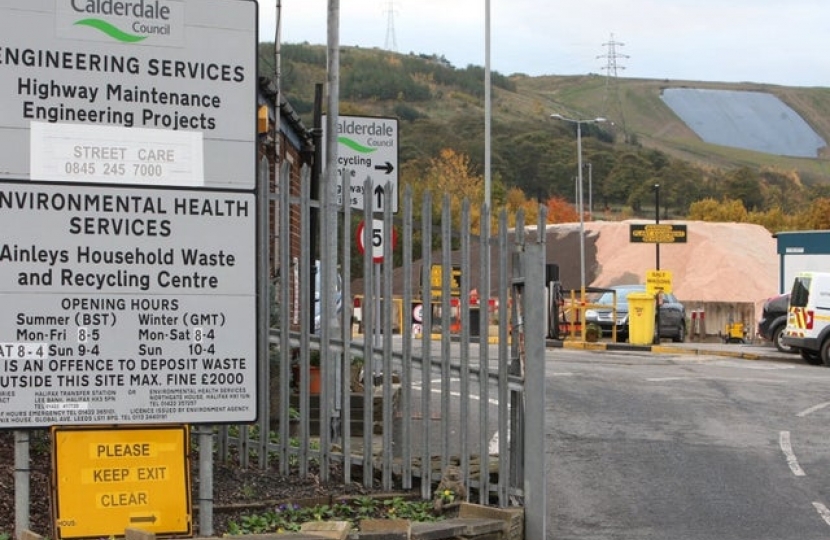 Eastwood Waste & Recycling Centre in Todmorden